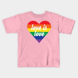 Love is Love Heart Kids T-Shirt